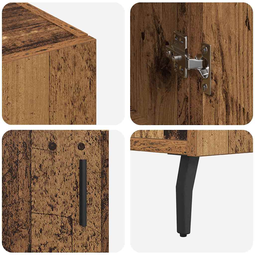 Sideboard Braun 90 x 34 x 80 cm Holzwerkstoff