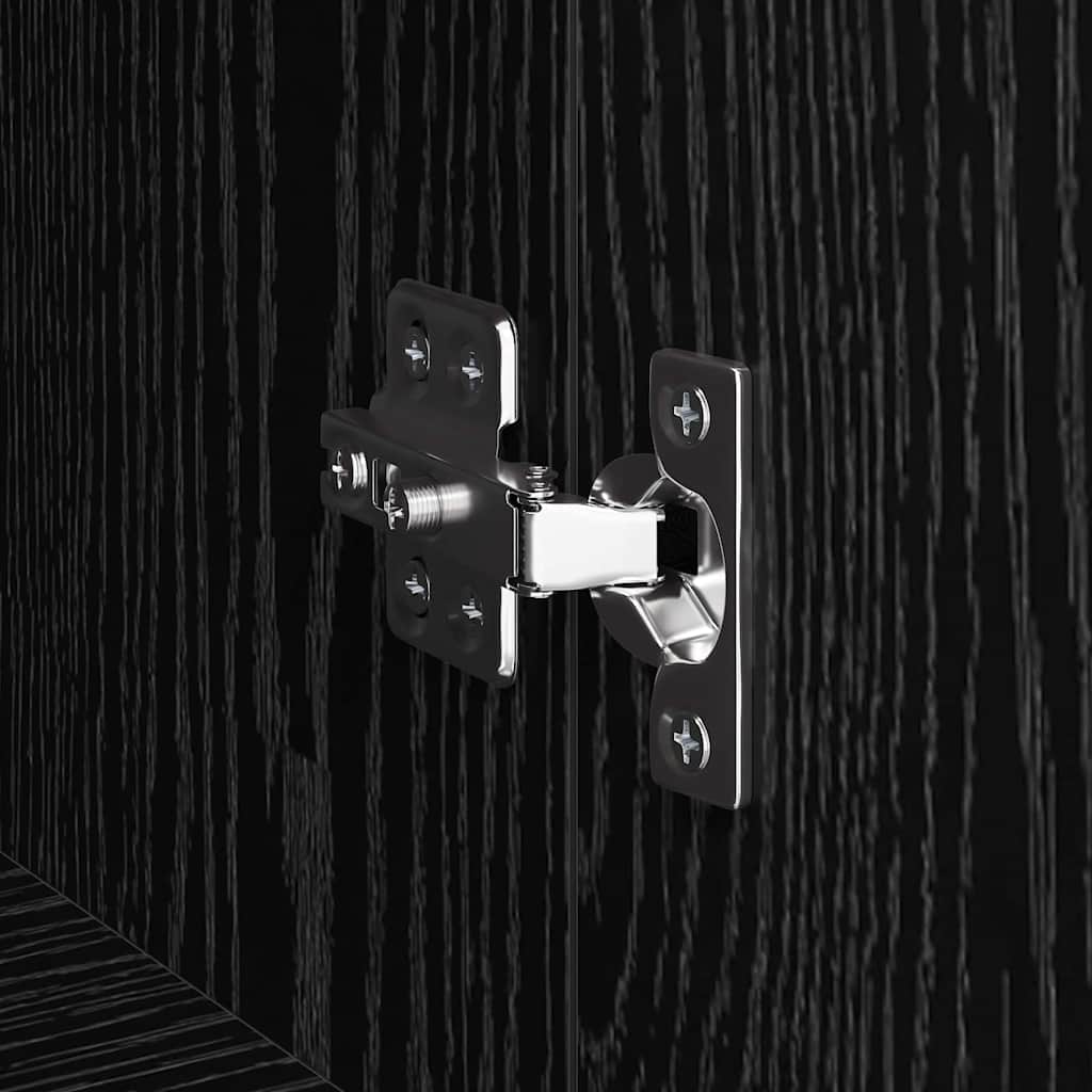 TV-Schränk Schwarz Eichen-Optik 150 x 30 x 50 cm Holzwerkstoff