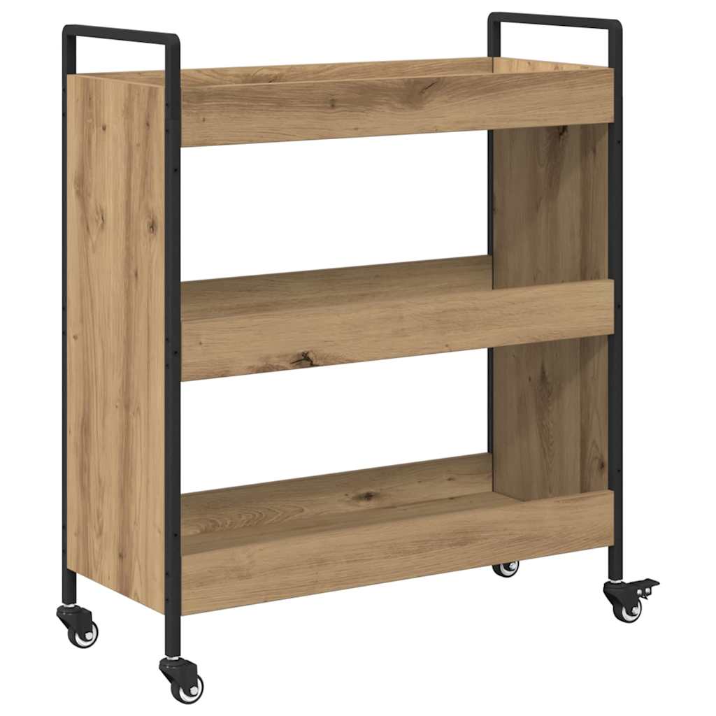 Küchentrolley Artisan-Eiche 70 x 30 x 82 cm Holzwerkstoff