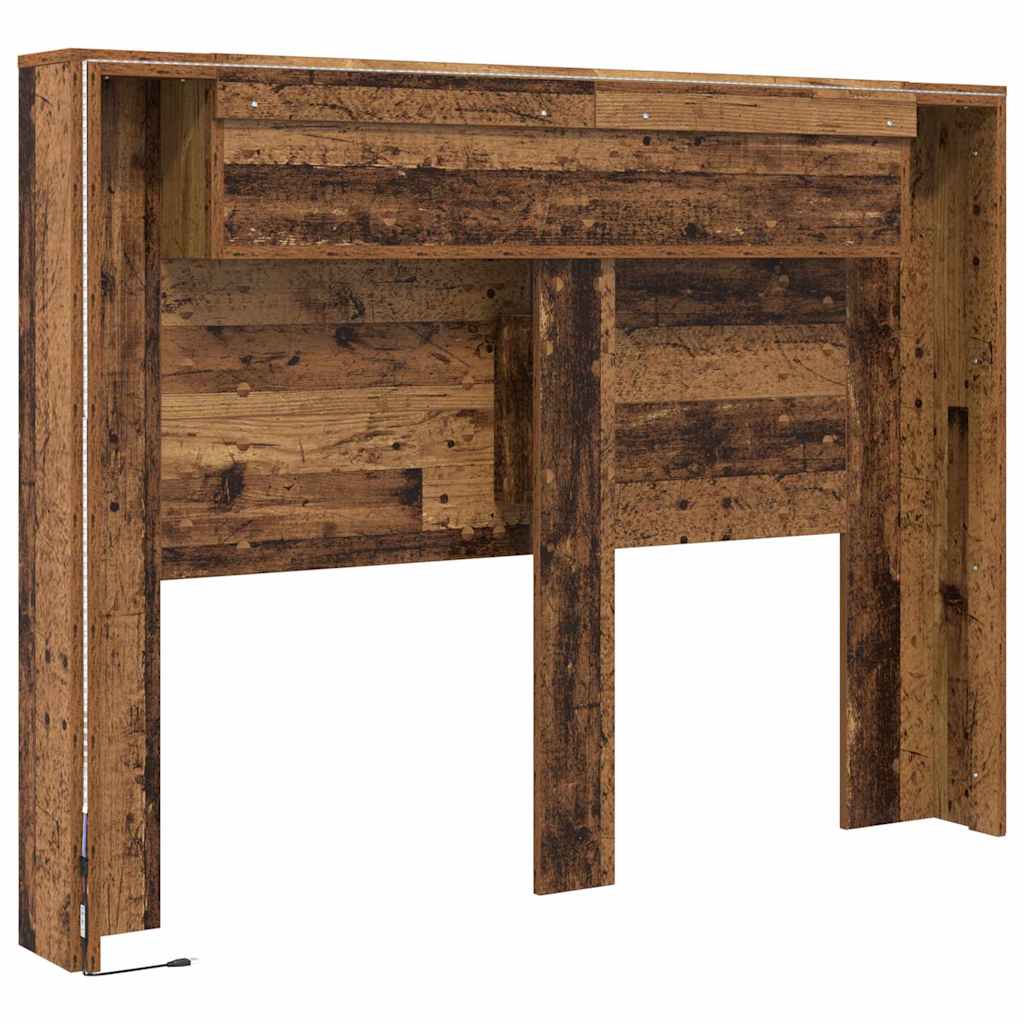 Kopfteil Schrank mit Regal mit Kopfteil Altholz Holzwerkstoff