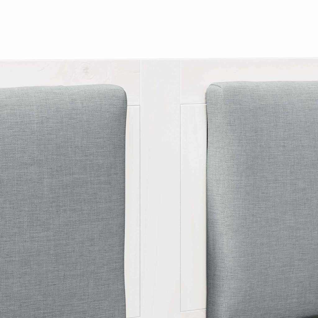 Kopfteil Sonstiges Weiß 120 cm Massivholz Kiefer