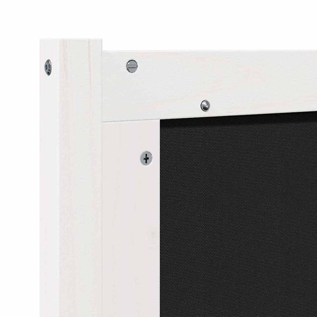 Kopfteil Sonstiges Weiß und Hellgrau 200 cm Massivholz Kiefer