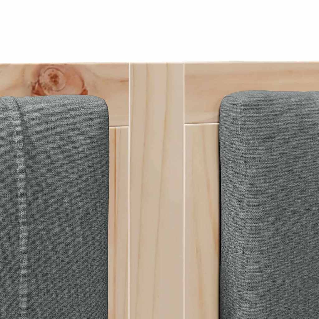 Gepolstertes Kopfteil Braun 180 cm Massives Kiefernholz