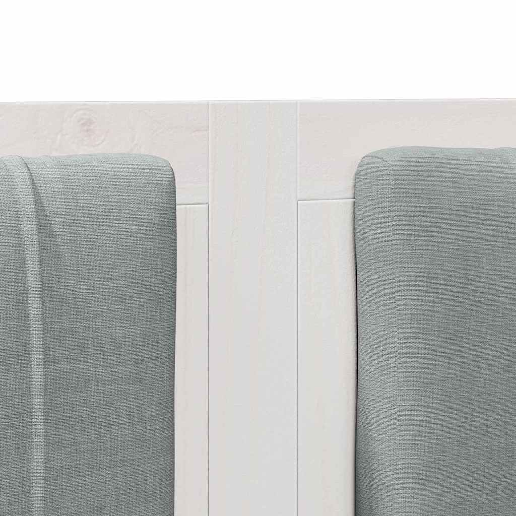 Gepolstertes Kopfteil Weiß 180 cm Massives Kiefernholz