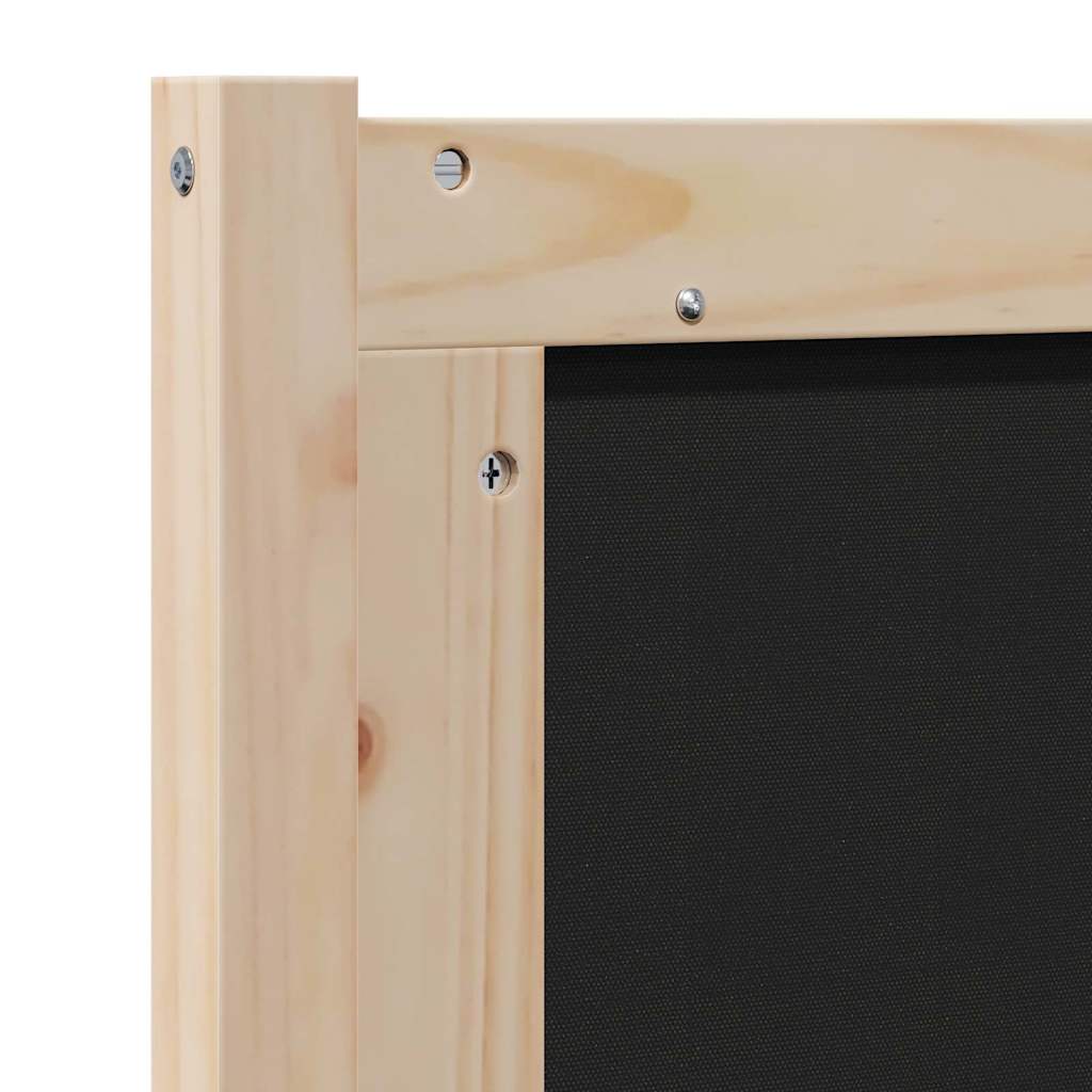 Gepolstertes Kopfteil Braun 160 cm Massives Kiefernholz