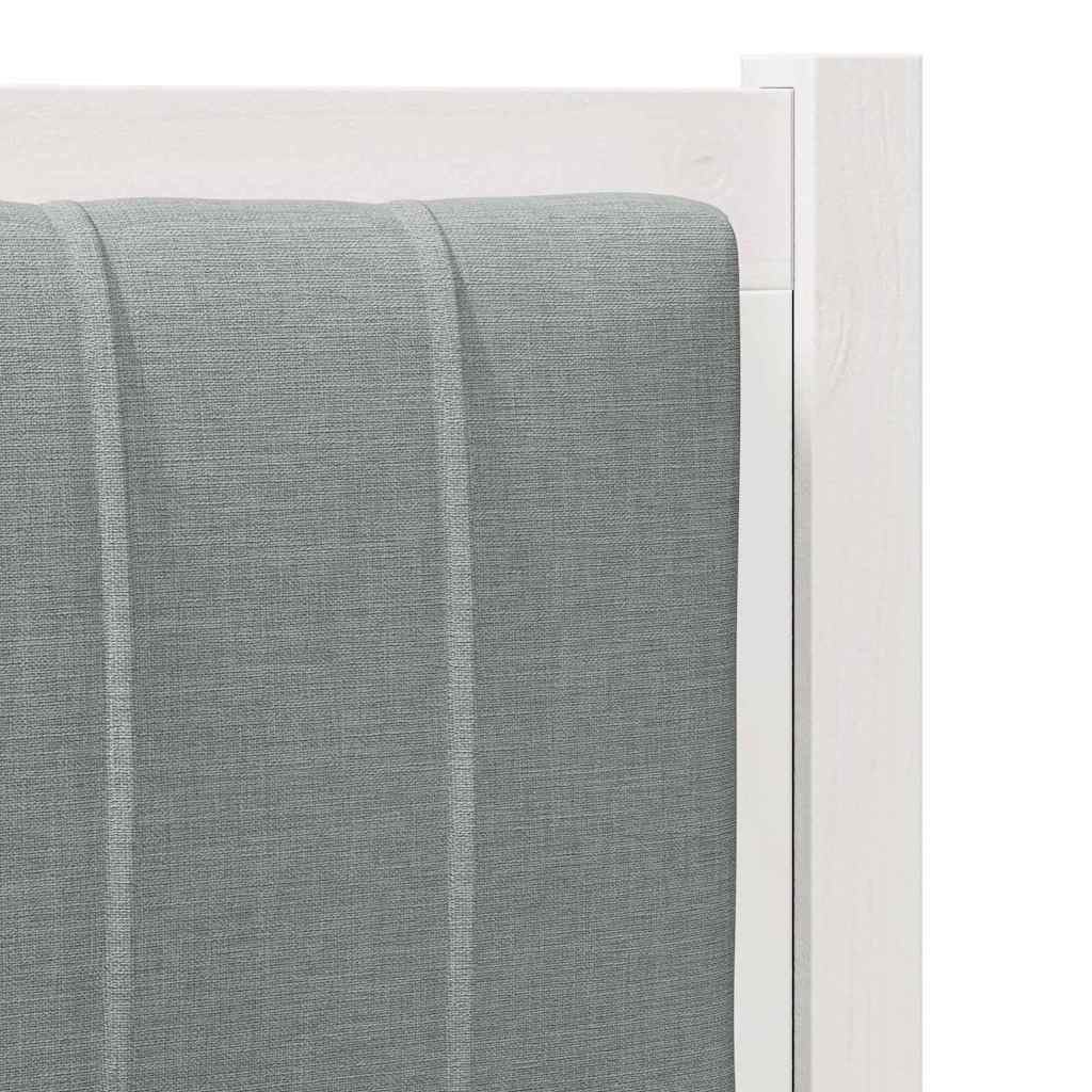 Gepolstertes Kopfteil Weiß 100 cm Massives Kiefernholz