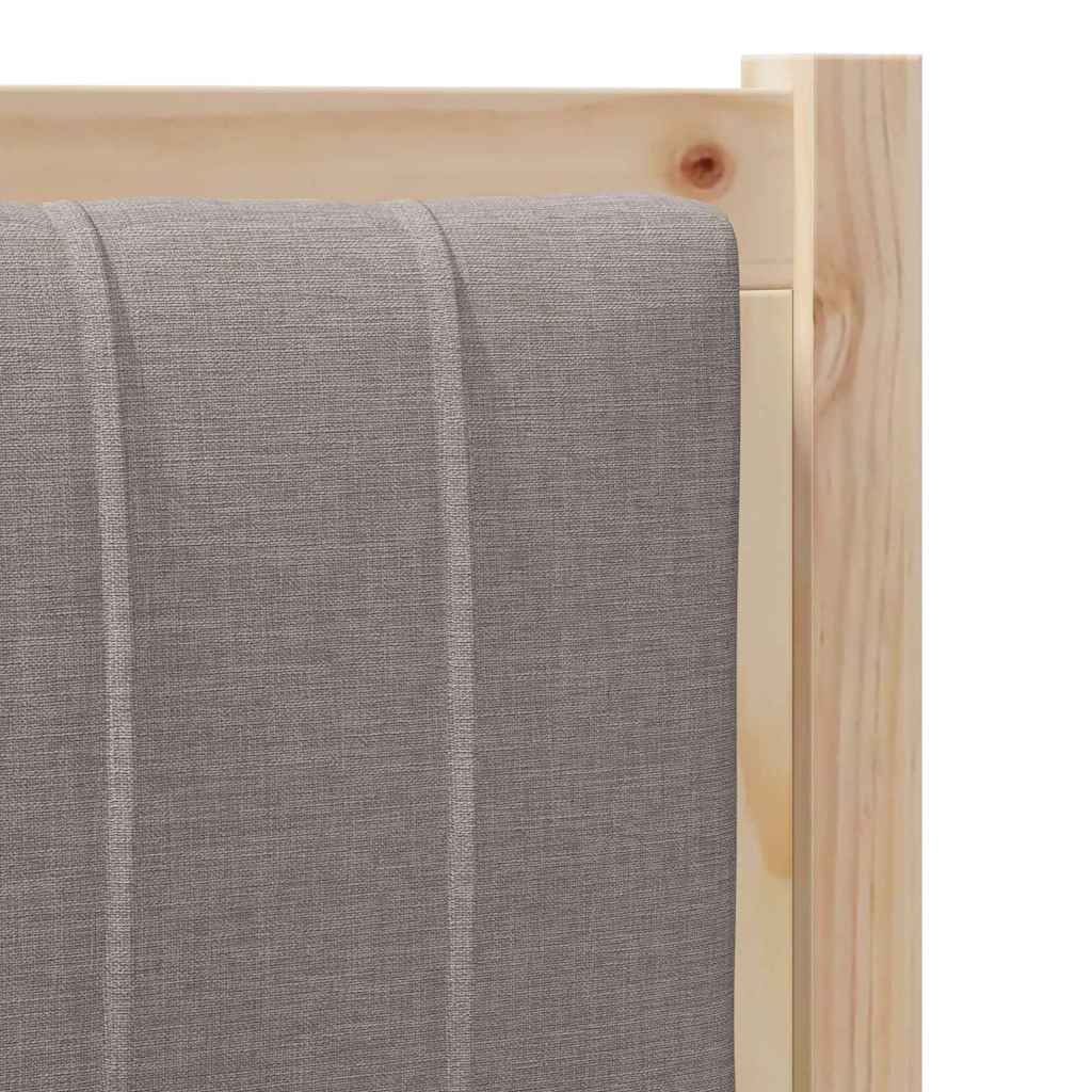 Gepolstertes Kopfteil Braun 90 cm Massives Kiefernholz