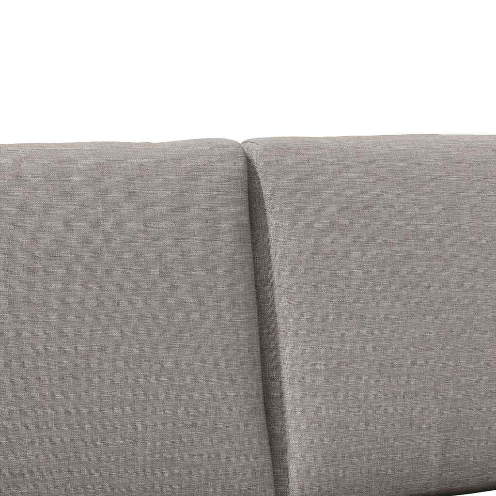 Gepolstertes Kopfteil Taupe 120 cm Massives Kiefernholz