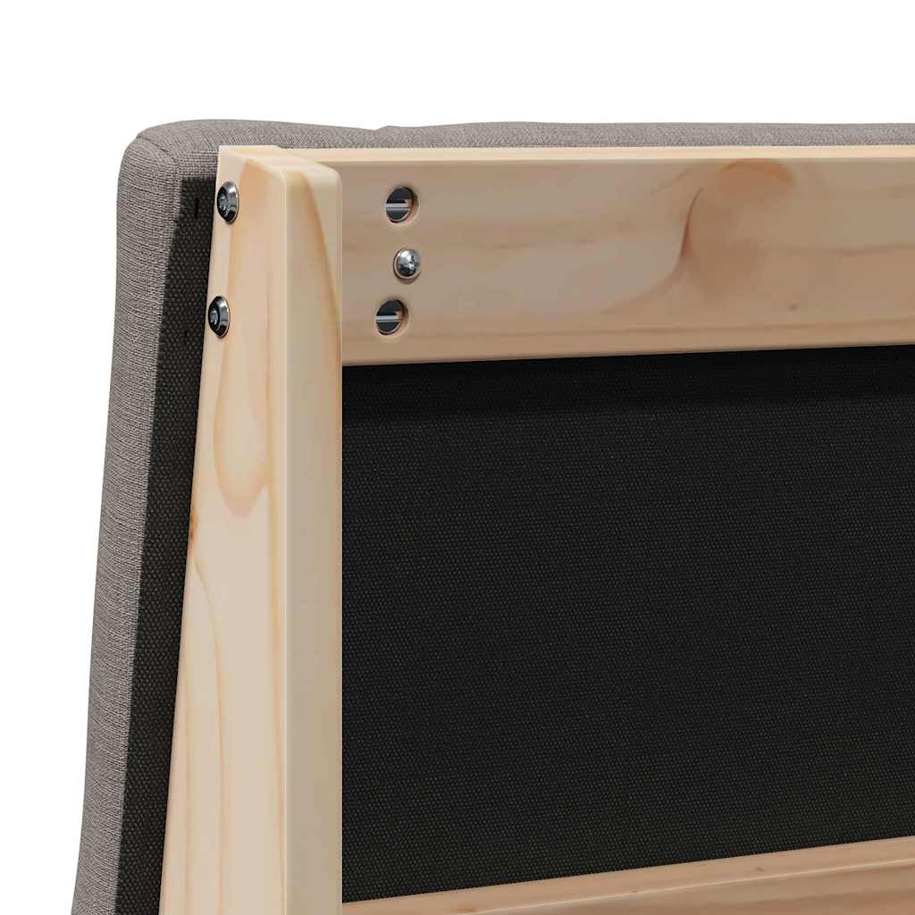 Gepolstertes Kopfteil Taupe 80 cm Massives Kiefernholz