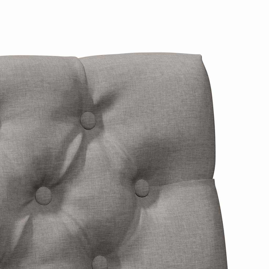 Gepolstertes Kopfteil Taupe 80 cm Massives Kiefernholz