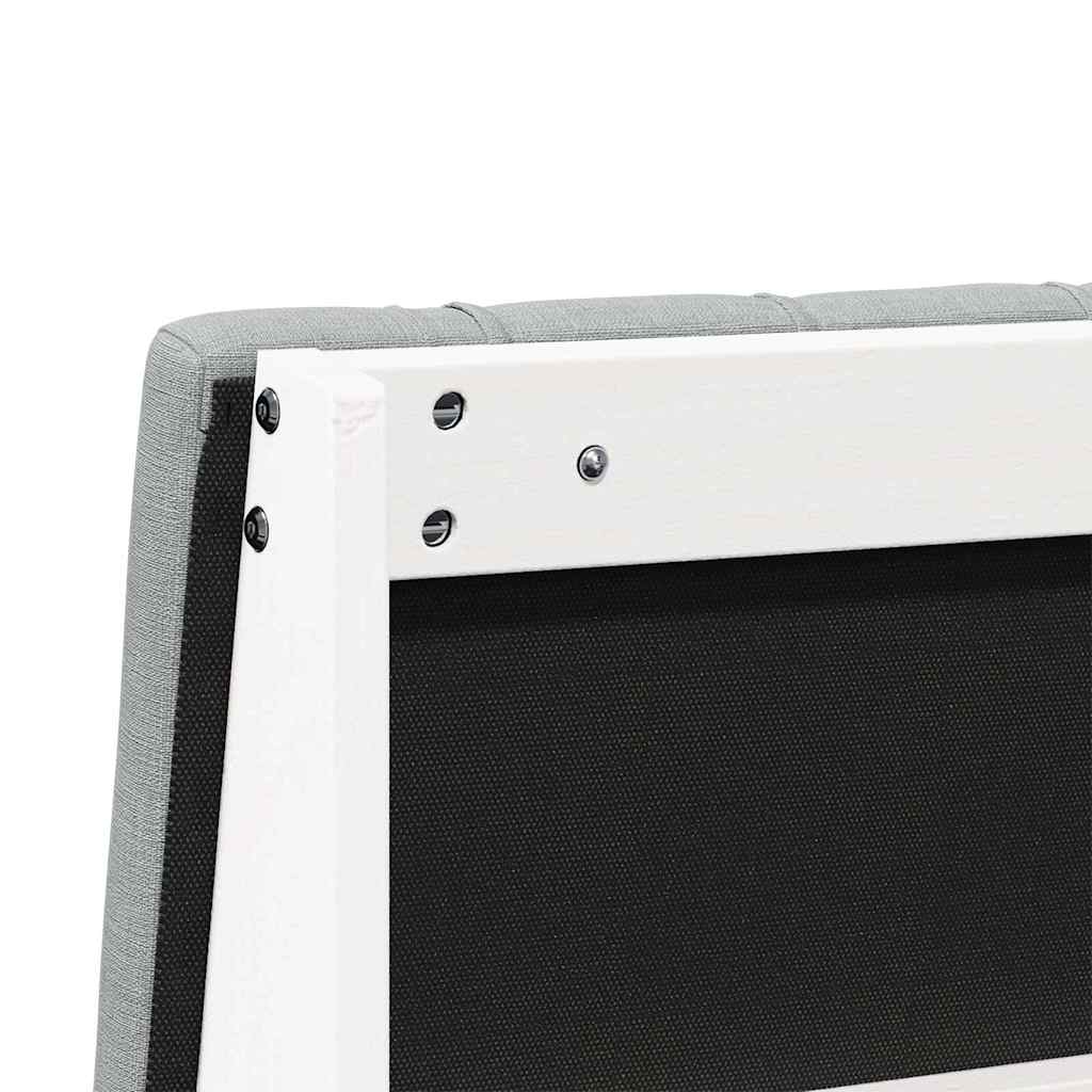 Gepolstertes Kopfteil Hellgrau 180 cm Massives Kiefernholz