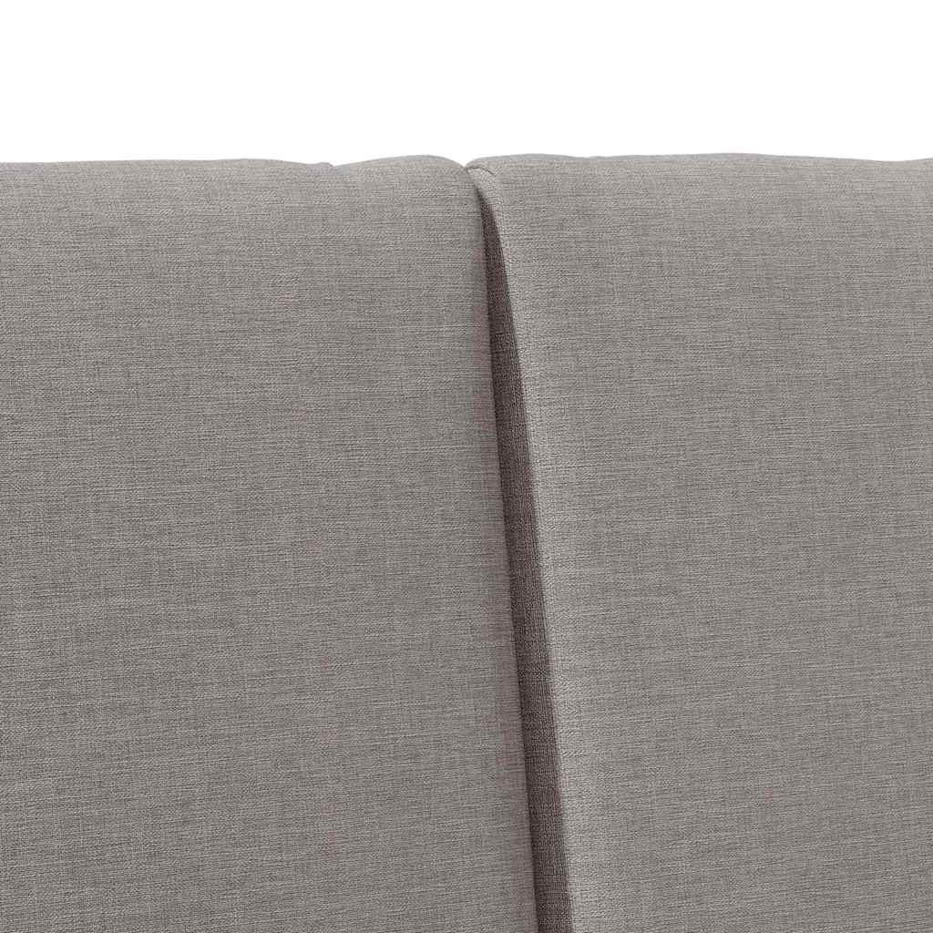 Gepolstertes Kopfteil Taupe 180 cm Massives Kiefernholz