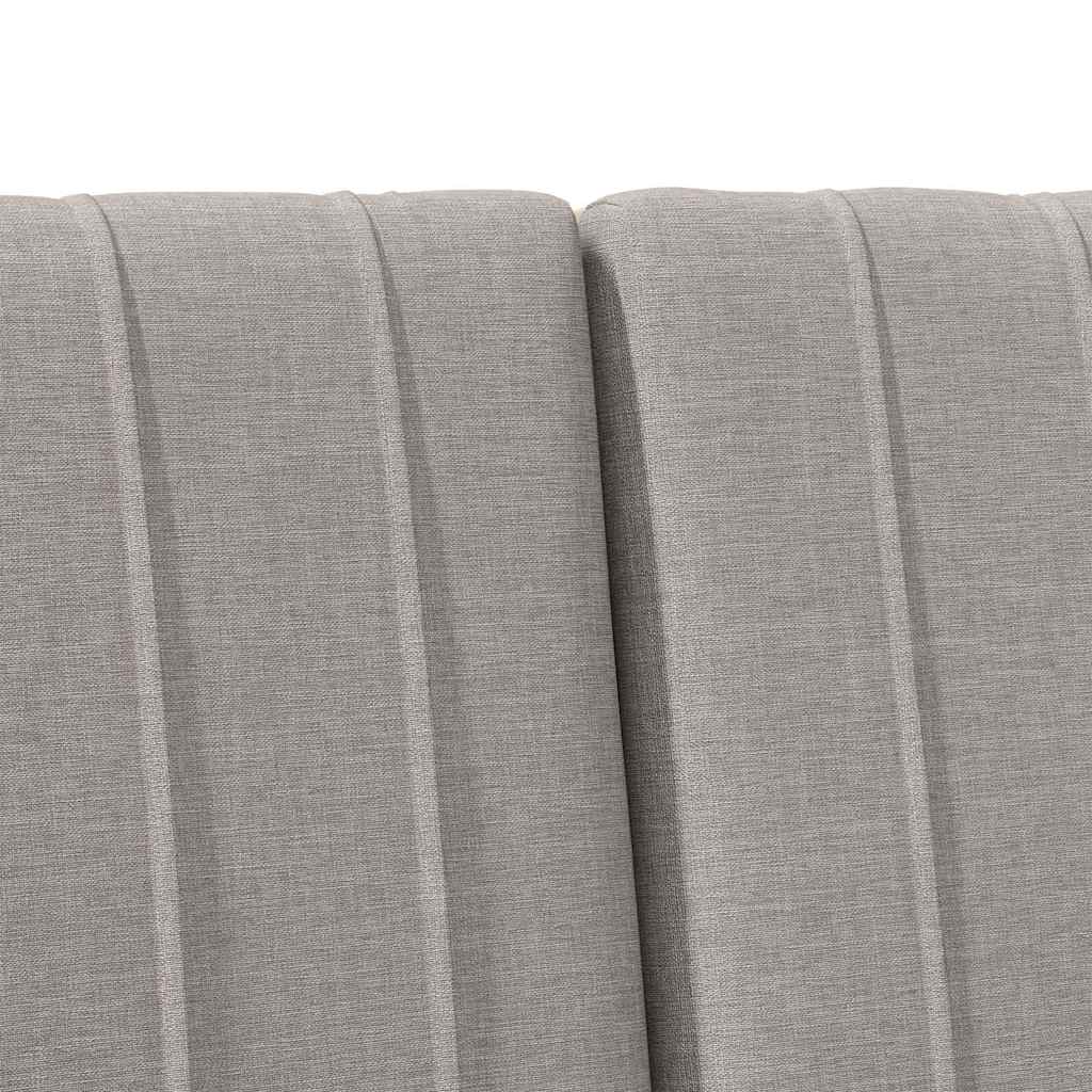 Gepolstertes Kopfteil Taupe 200 cm Massives Kiefernholz