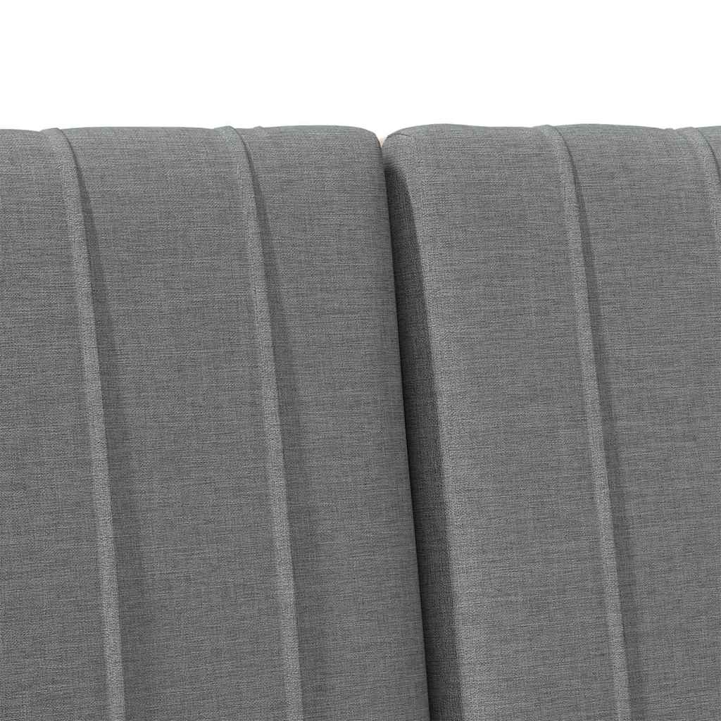 Gepolstertes Kopfteil Dunkelgrau 120 cm Massives Kiefernholz