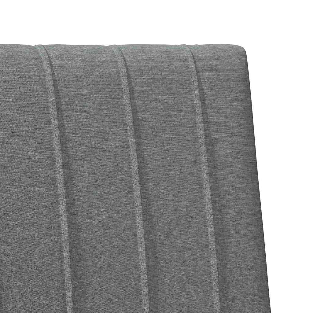 Gepolstertes Kopfteil Dunkelgrau 75 cm Massives Kiefernholz