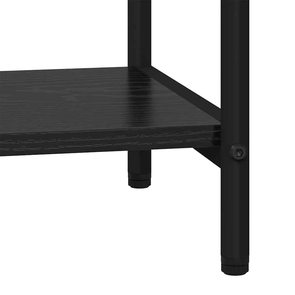 Regal Schwarz Eichen-Optik 60 x 30 x 109 cm Holzwerkstoff