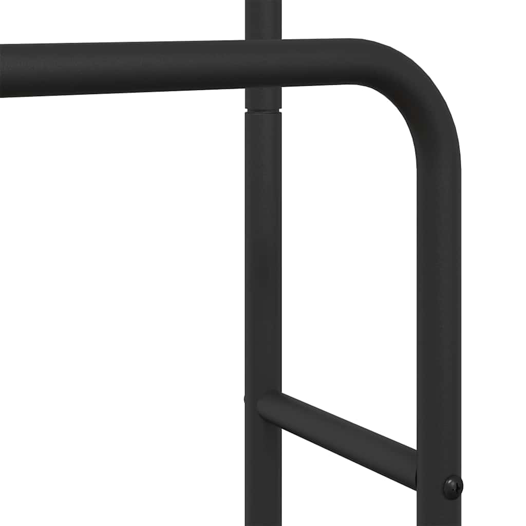 Kleiderständer Schwarz Eichen-Optik 90 x 30 x 100,5 cm