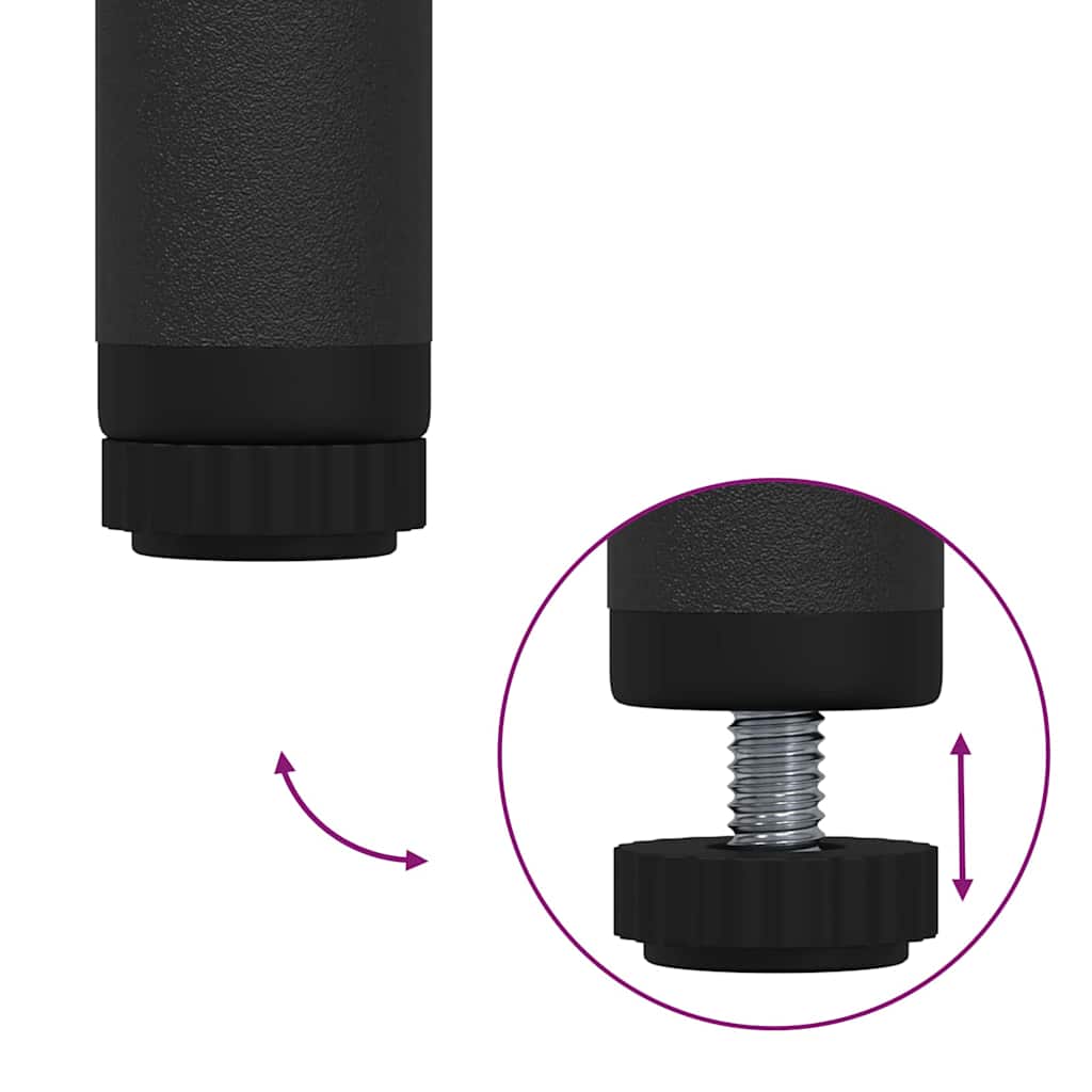 Kleiderständer Schwarz Eichen-Optik 90 x 30 x 100,5 cm