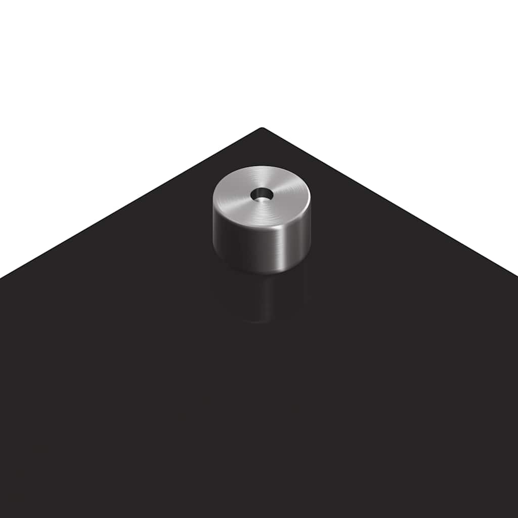 Küchenrückwand Schwarz 80 x 40 x 0.8 cm Gehärtetes Glas