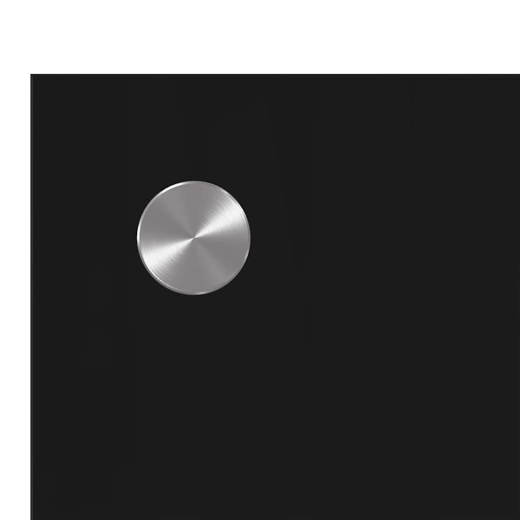 Küchenrückwand Schwarz 90 x 50 x 0.8 cm Gehärtetes Glas
