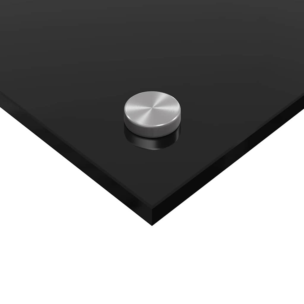 Küchenrückwand Schwarz 90 x 50 x 0.8 cm Gehärtetes Glas