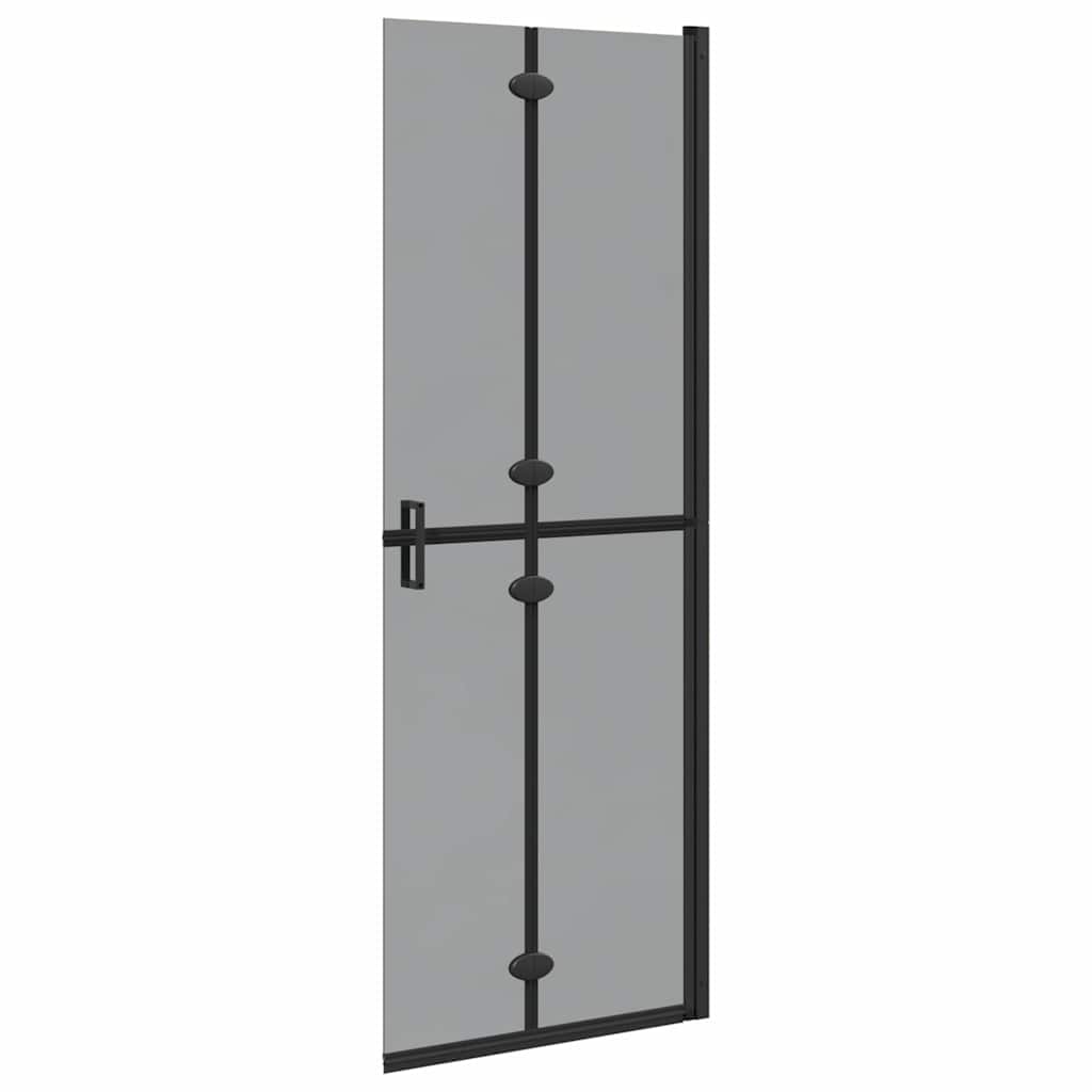 Walk-in Duschwand Schwarz 70 x 6.5 x 190 cm