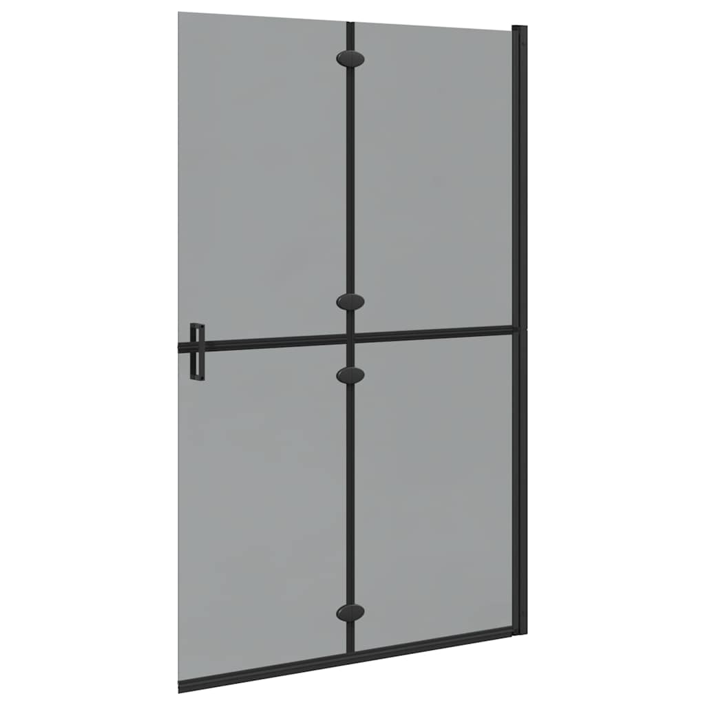 Walk-in Duschwand Schwarz 120 x 6.5 x 190 cm