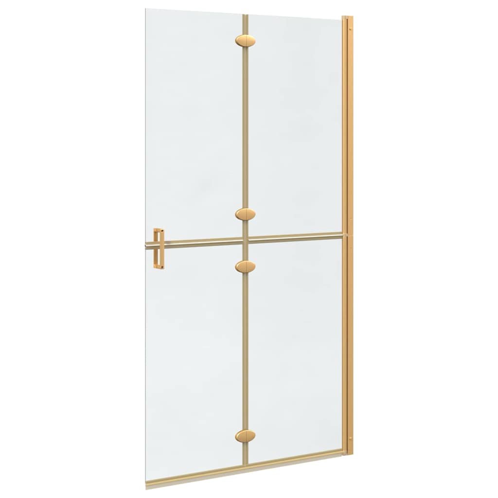 Walk-in Duschwand Gold 100 x 6.5 x 190 cm Energiesparendes Glas
