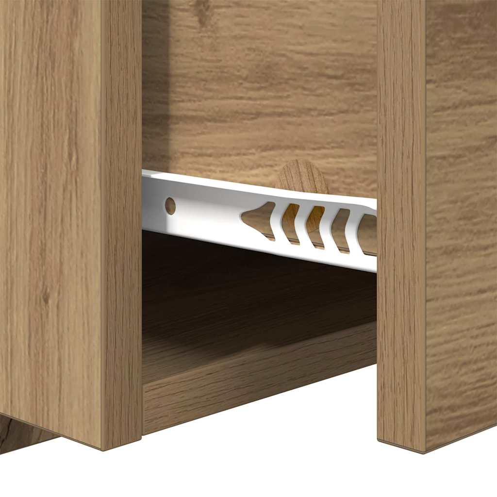 Bettschrank 2 pcs Artisan-Eiche 48,5 x 32,5 x 80 cm