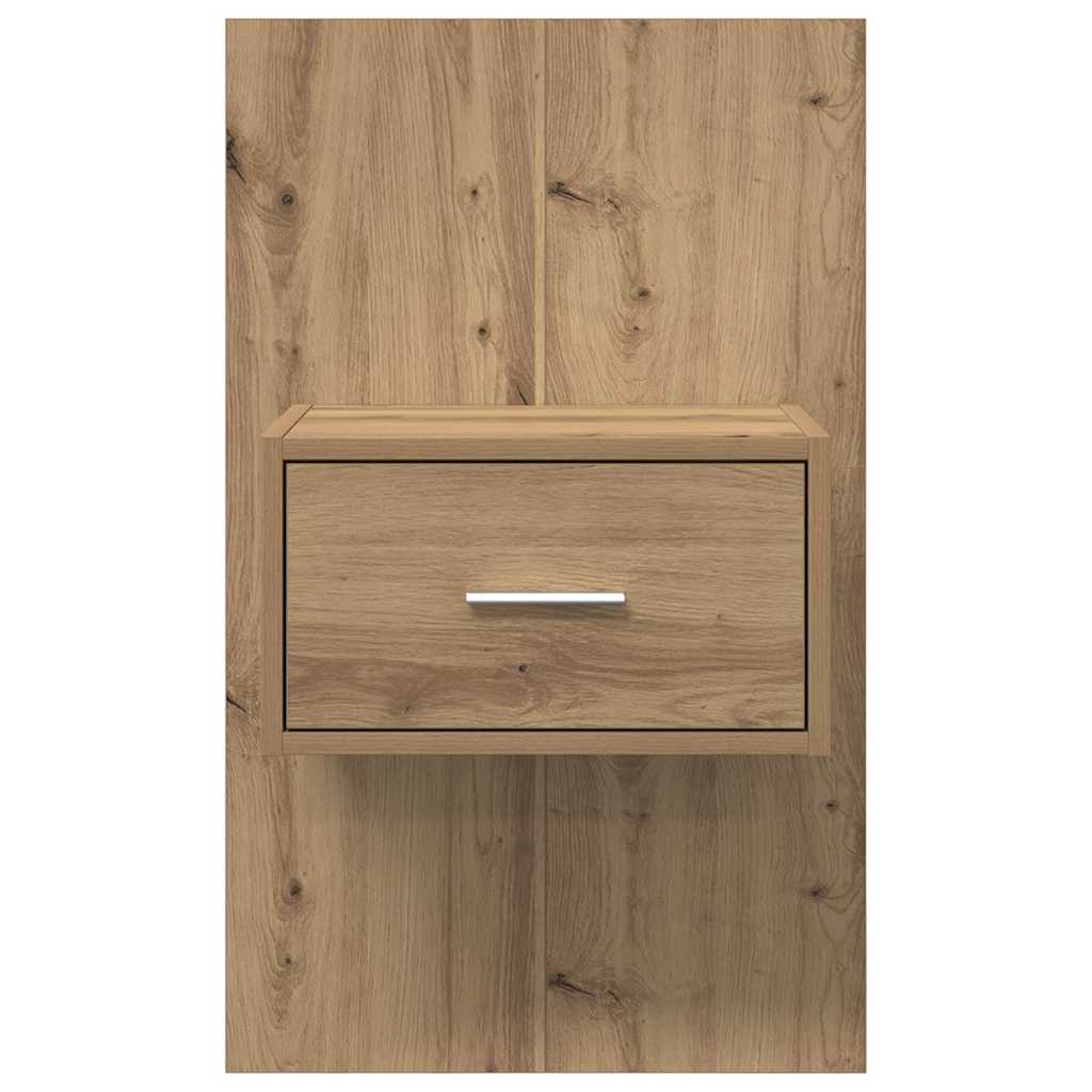 Bettschrank 2 pcs Artisan-Eiche 48,5 x 32,5 x 80 cm