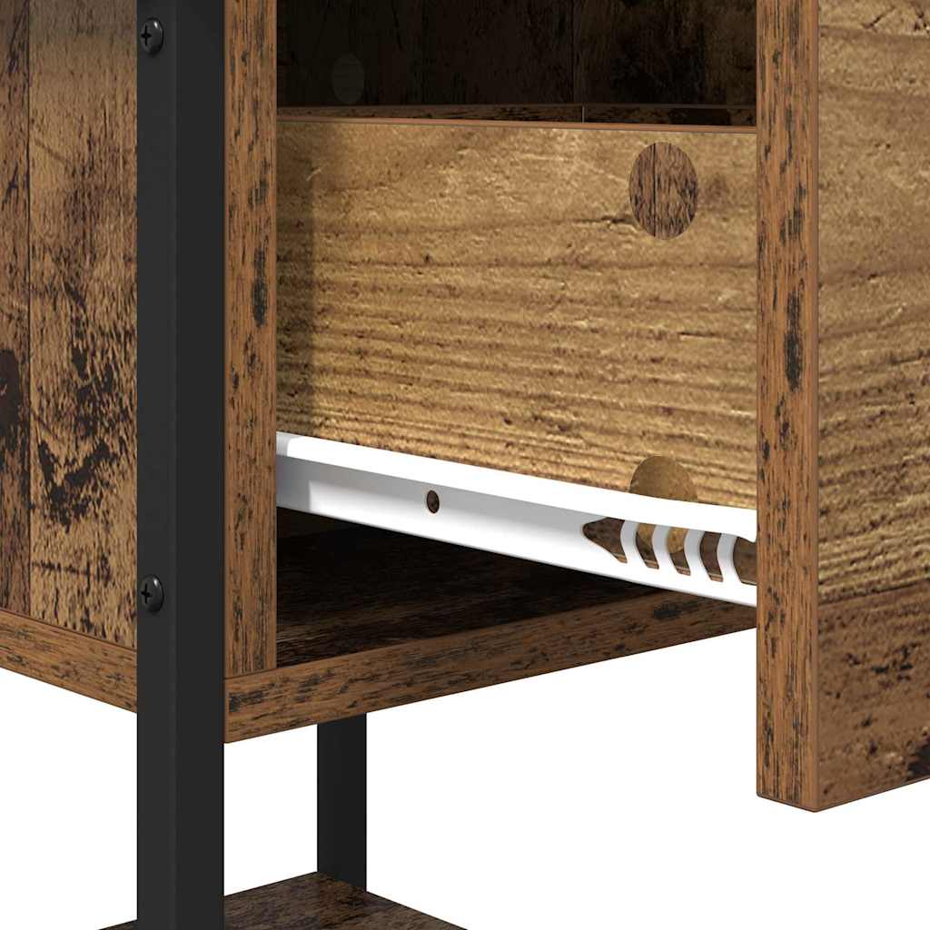 Bettschrank 2 pcs Altholz 40 x 39 x 40 cm Holzwerkstoff