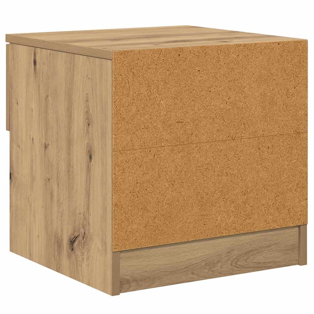 Bettschrank 2 pcs Artisan-Eiche 40 x 39 x 40 cm Holzwerkstoff