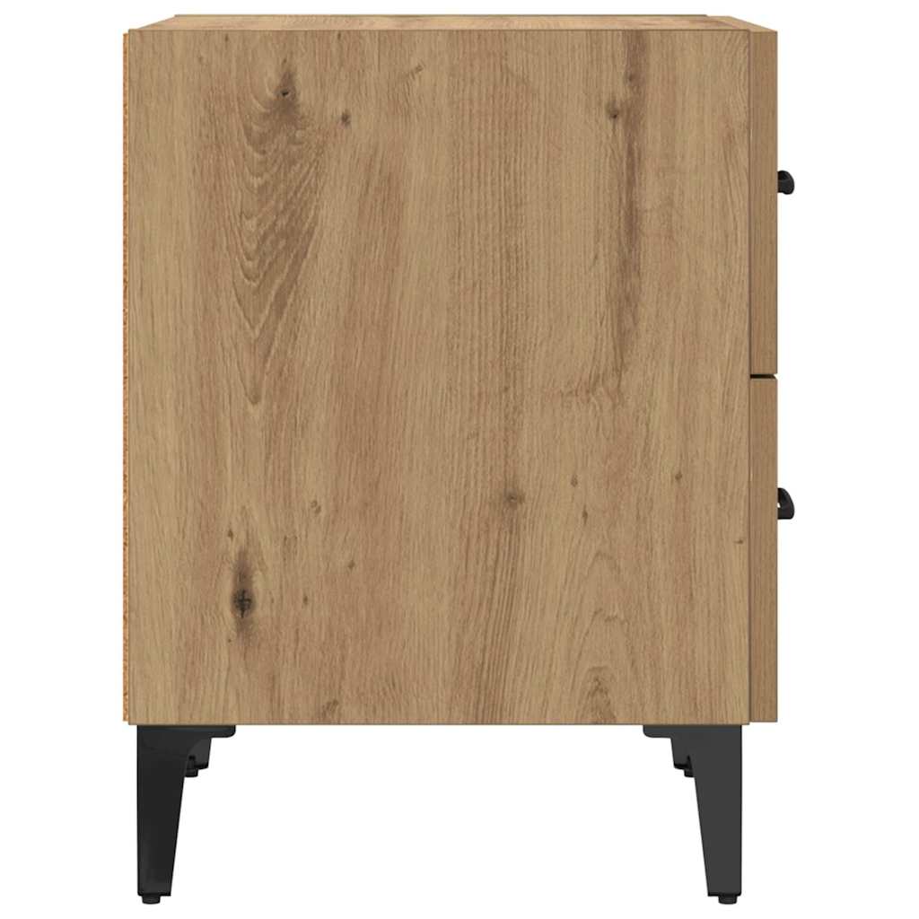 Bettschrank 2 pcs Artisan-Eiche 40 x 35 x 47,5 cm Holzwerkstoff