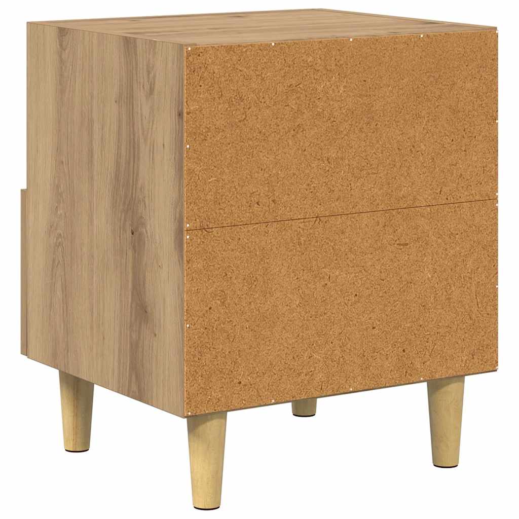 Nachttisch 2 pcs Artisan-Eiche 40 x 35 x 47,5 cm Holzwerkstoff