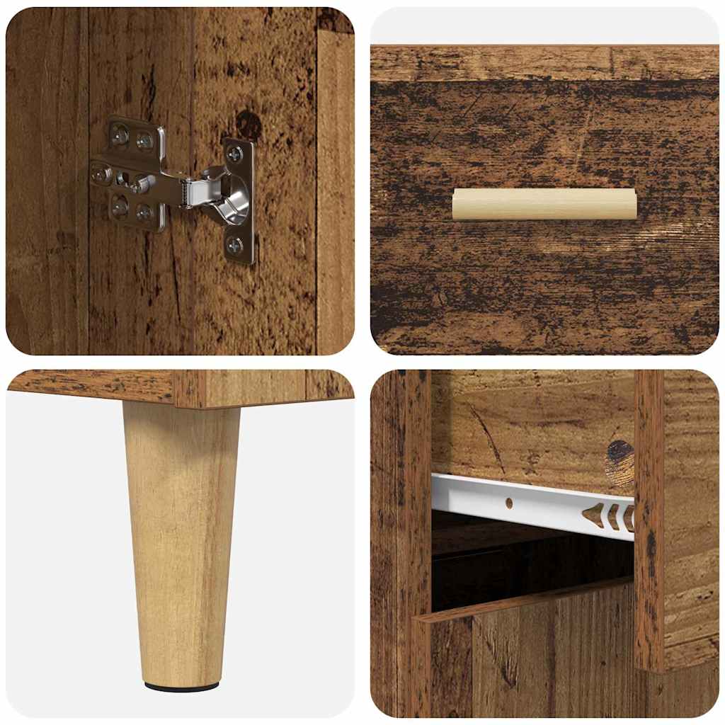 Sideboard Altholz 34 x 69,5 x 89 cm Holzwerkstoff