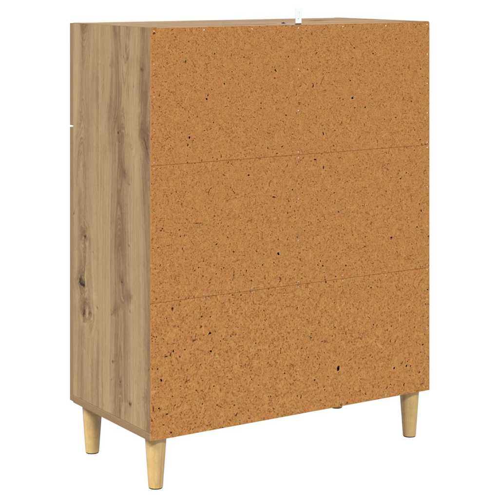Sideboard Artisan-Eiche 34 x 69,5 x 89 cm Holzwerkstoff