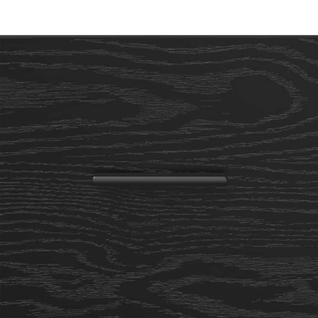 Sideboard Schwarz Eichen-Optik 40 x 33 x 70 cm Holzwerkstoff