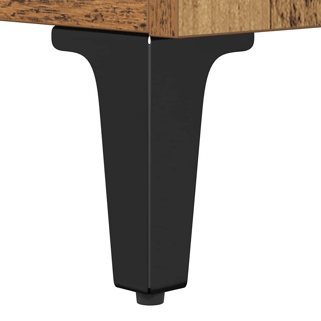 Couchtisch mit Schubladen Altholz 90 x 49 x 45 cm Holzwerkstoff