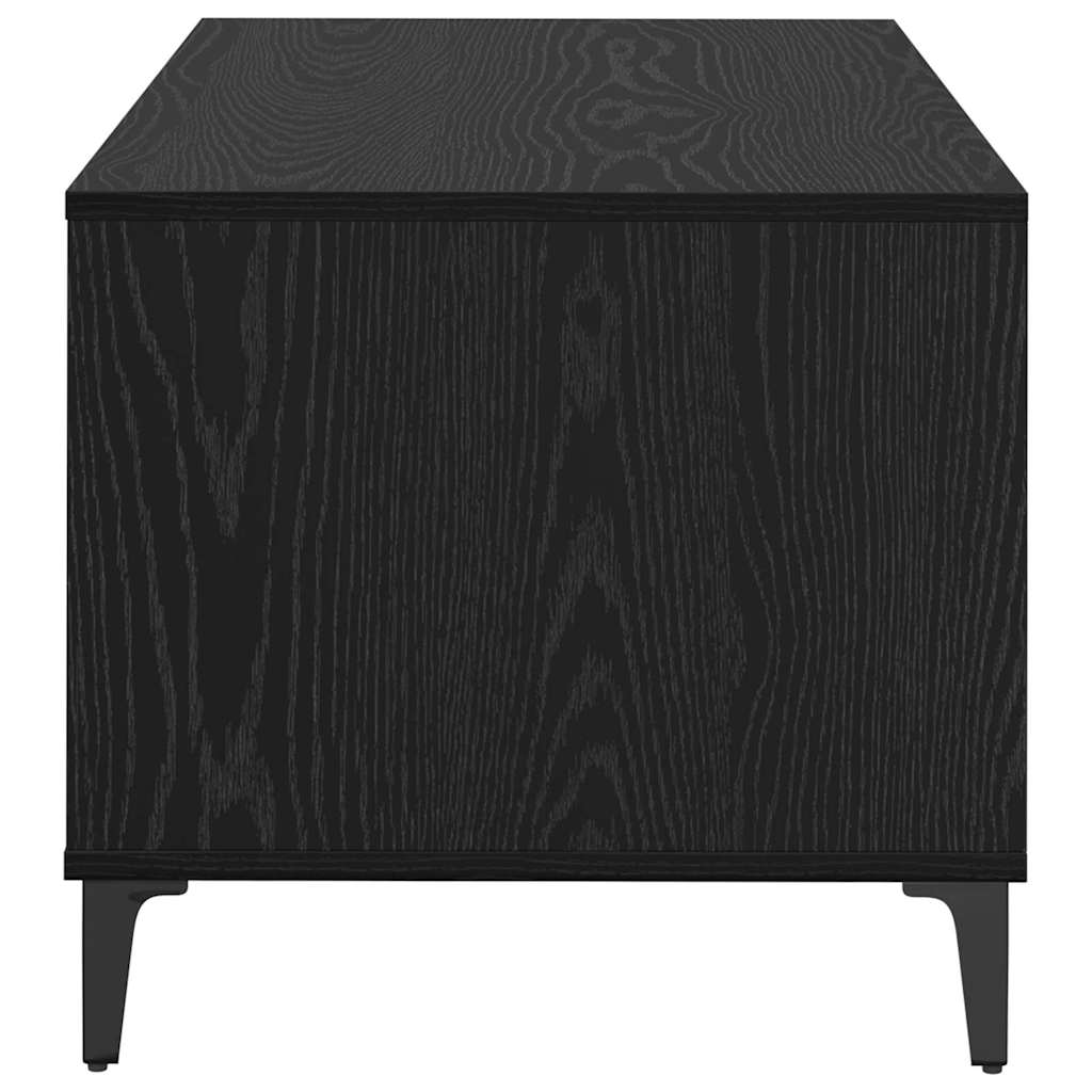 Couchtisch Schwarz Eichen-Optik 90 x 49 x 45 cm Holzwerkstoff