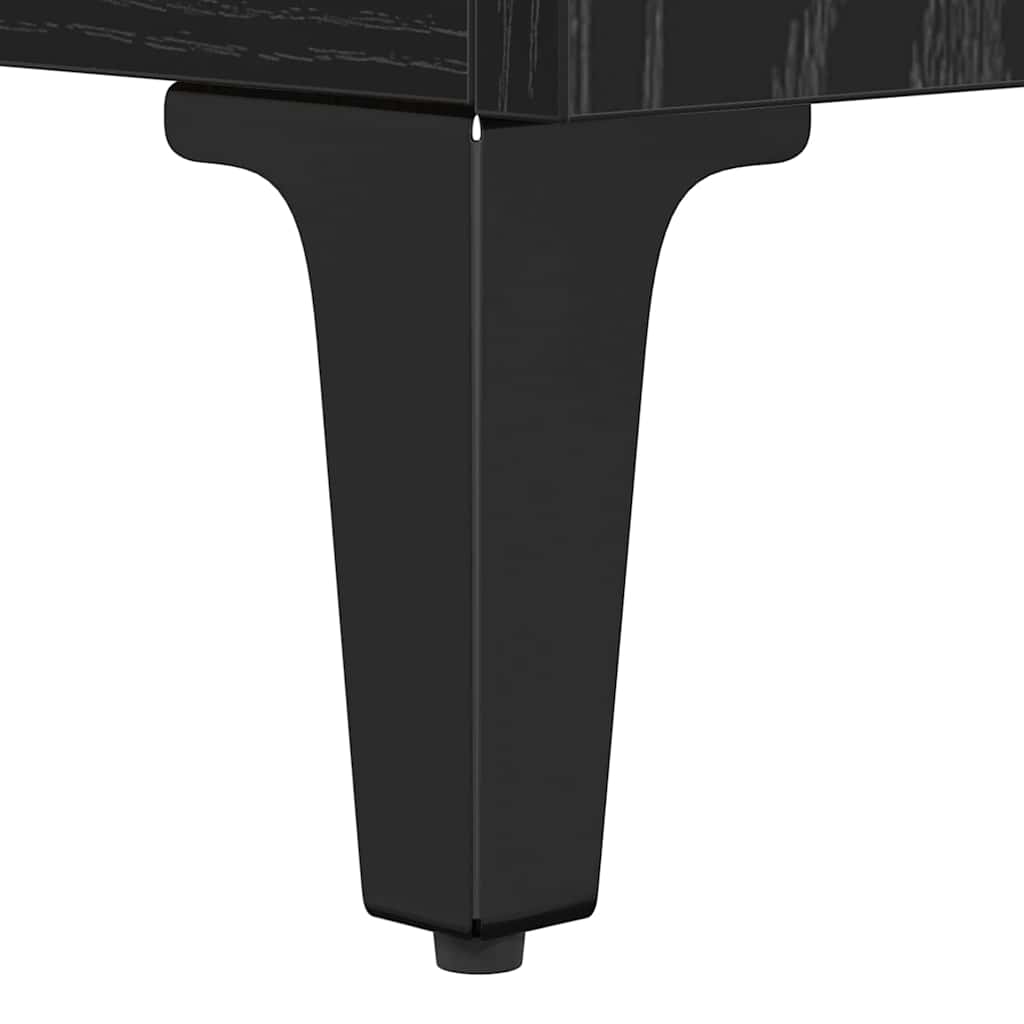 Couchtisch Schwarz Eichen-Optik 60 x 44.5 x 45 cm Holzwerkstoff