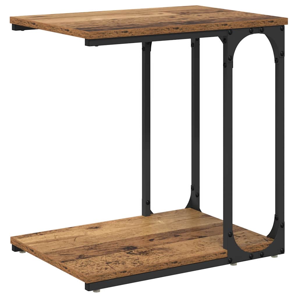 Beistelltisch mit Regal Altholz 50 x 35 x 52 cm Holzwerkstoff