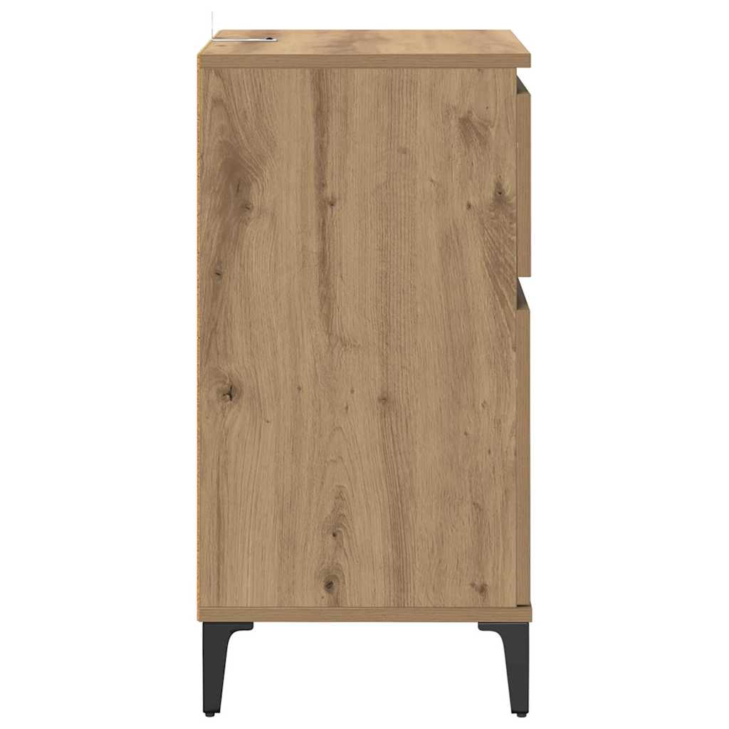 Nachttisch 2 pcs Artisan-Eiche 40 x 35 x 70 cm Holzwerkstoff