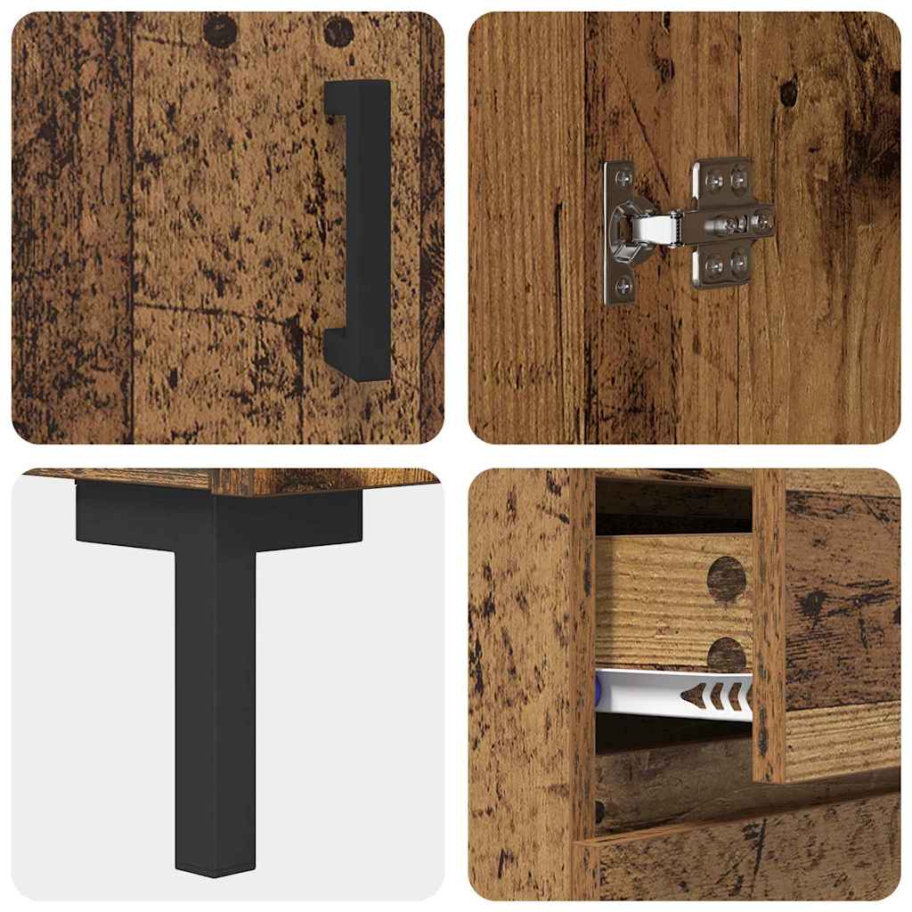 Sideboard Altholz 69.5 x 34 x 90 cm Holzwerkstoff