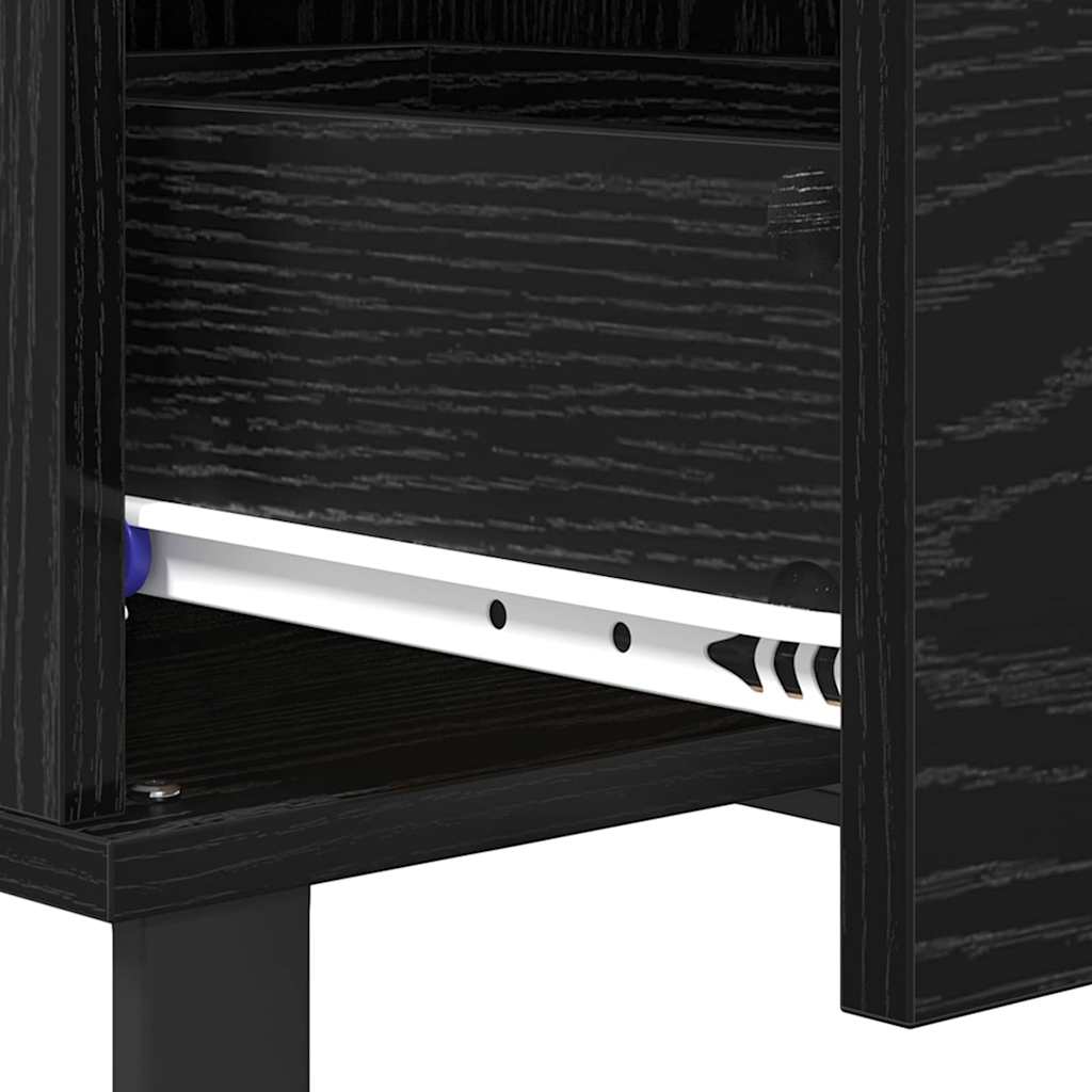 Couchtisch Schwarz Eichen-Optik 55 x 55 x 36,5 cm Holzwerkstoff