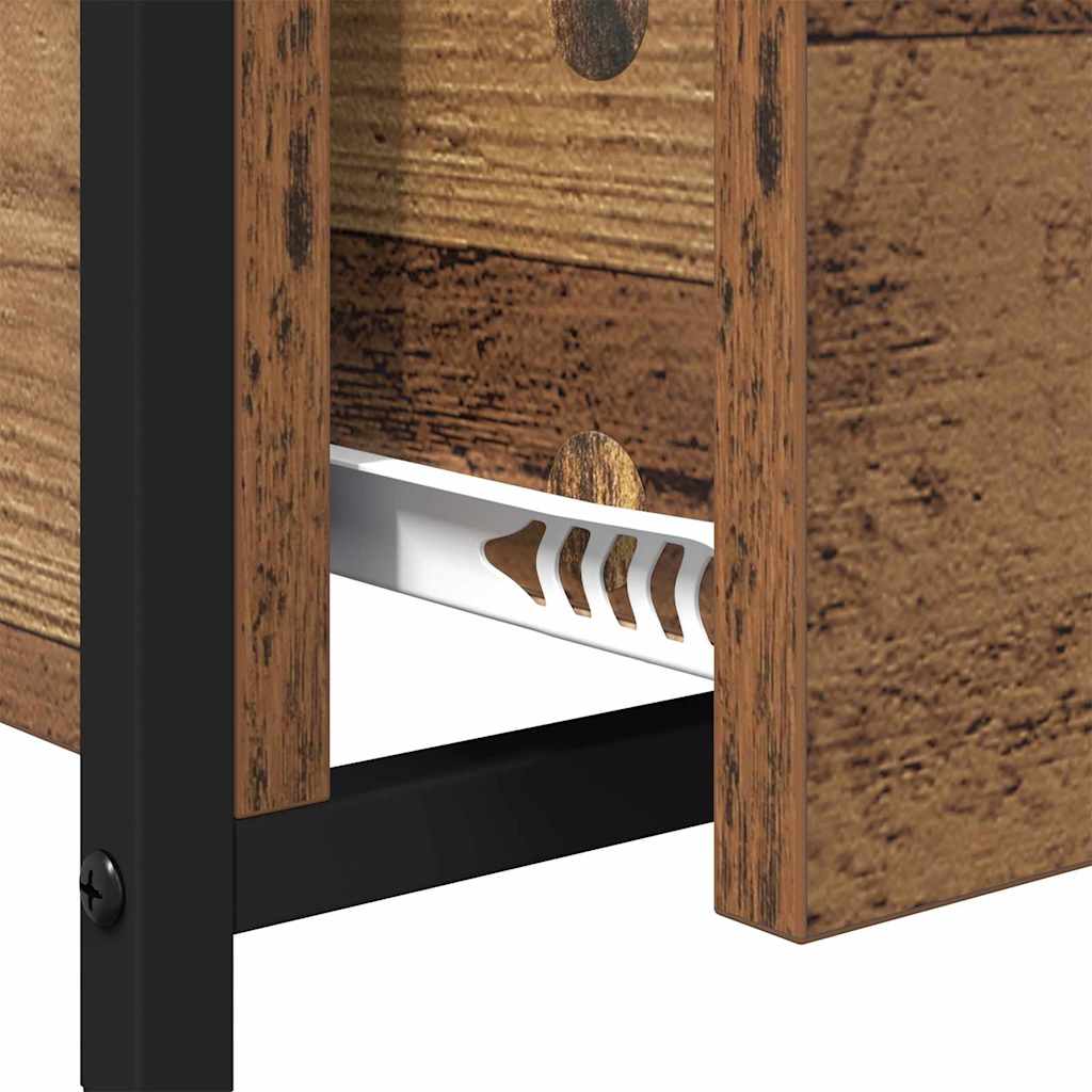 Couchtisch mit Schubladen Altholz 70x50x50cm Holzwerkstoff