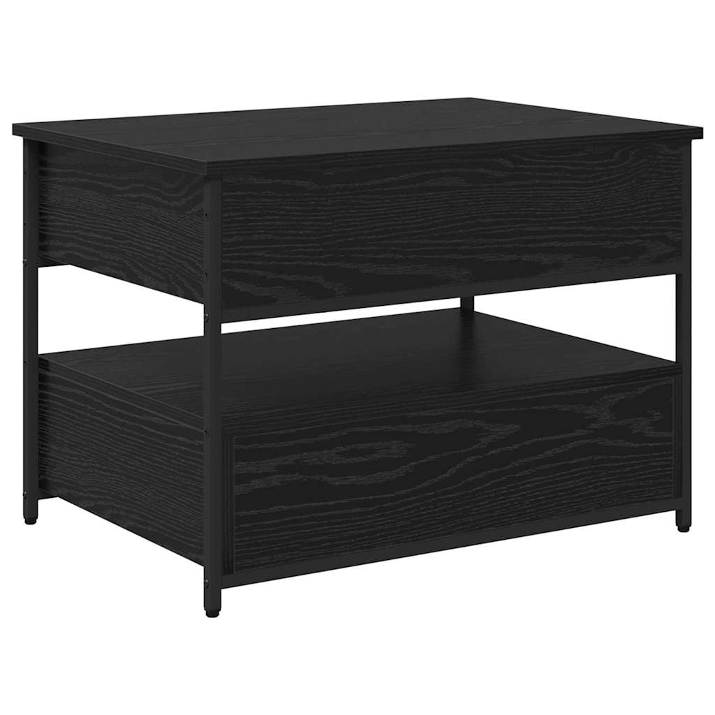 Couchtisch Schwarz Eichen-Optik 70x50x50cm Holzwerkstoff