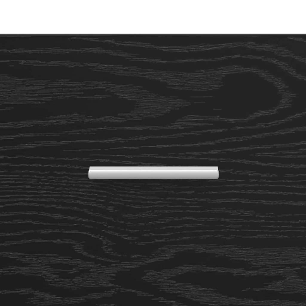 Sideboard Schwarz Eichen-Optik 42.5 x 40 x 93 cm Holzwerkstoff