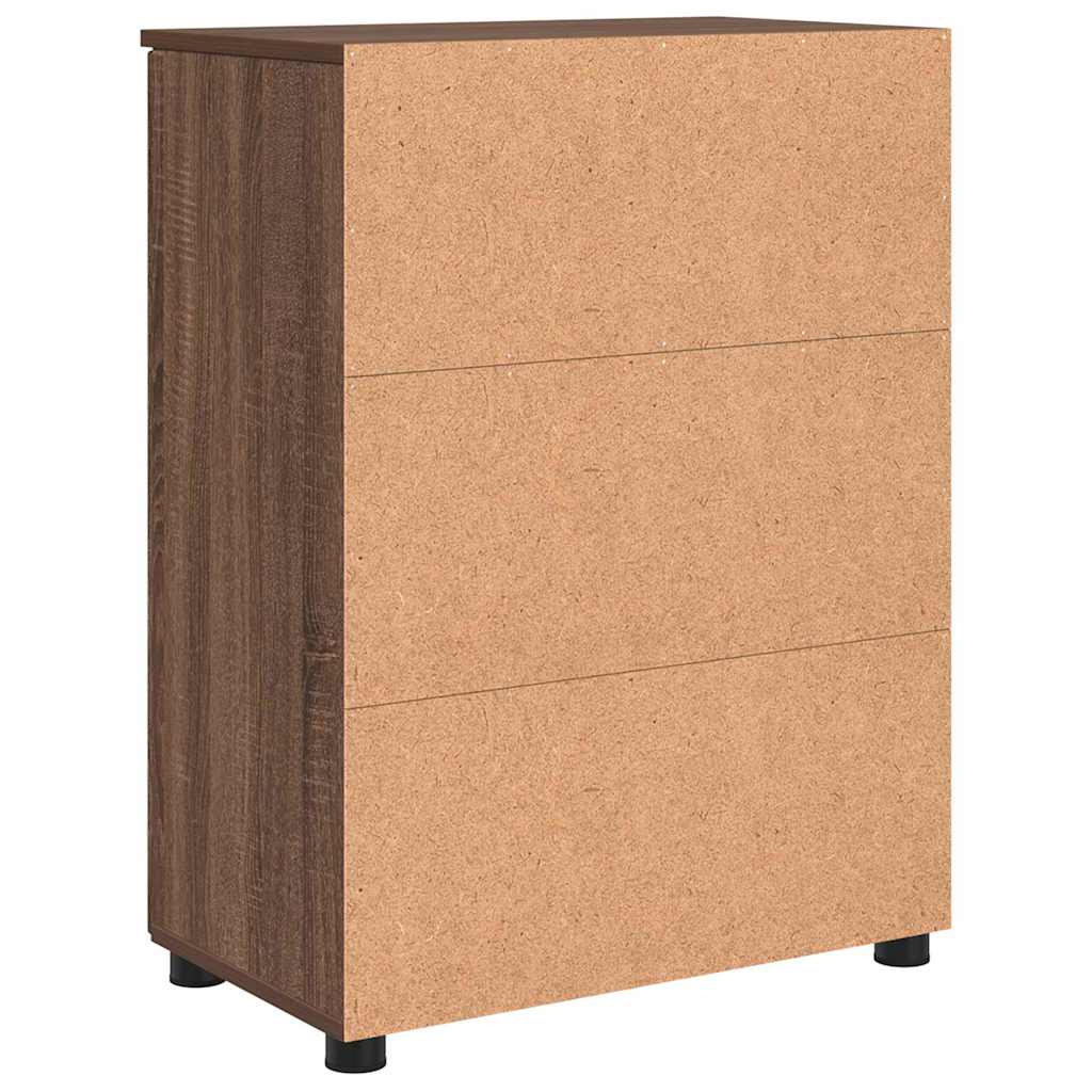 Badezimmer Schrank mit Regal Braun Eichen-Optik 60 x 35 x 80 cm