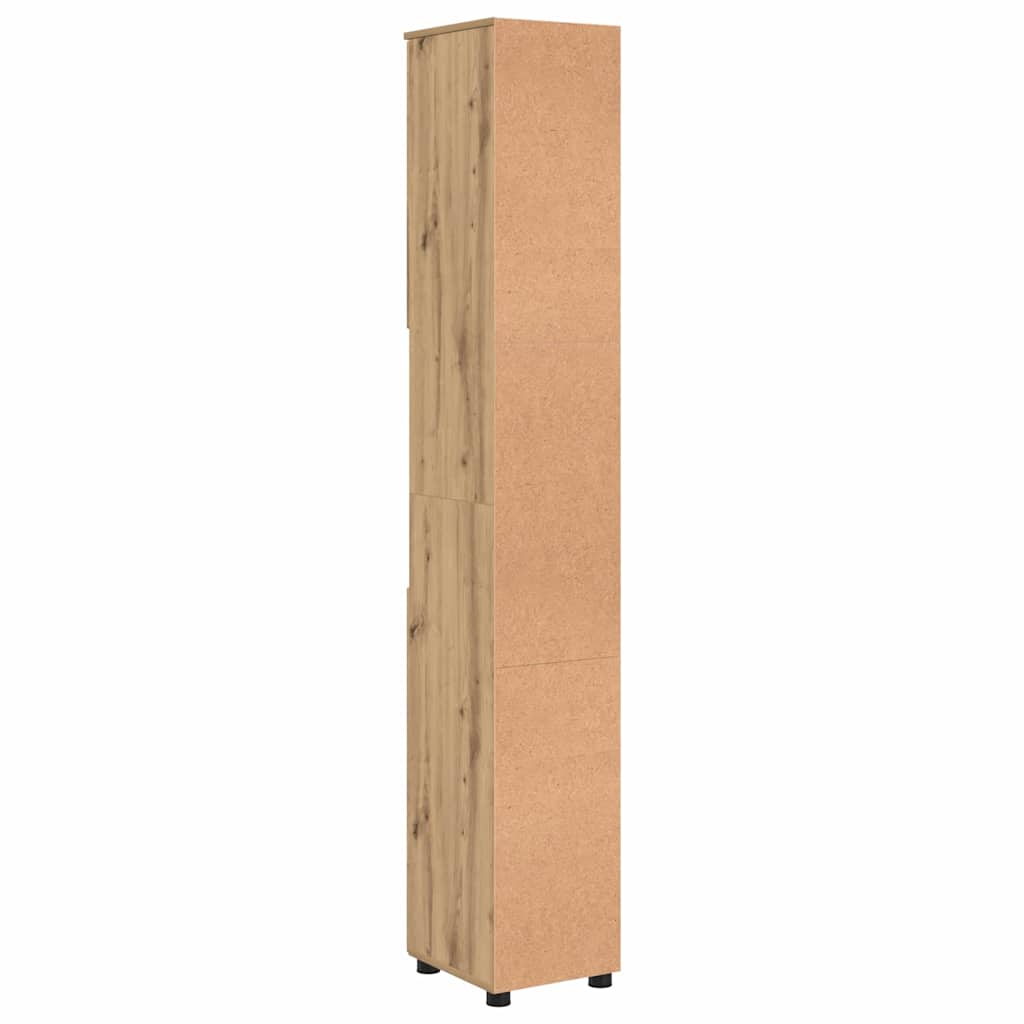 Bad hoher Schrank Artisan-Eiche 30 x 35 x 192 cm Holzwerkstoff