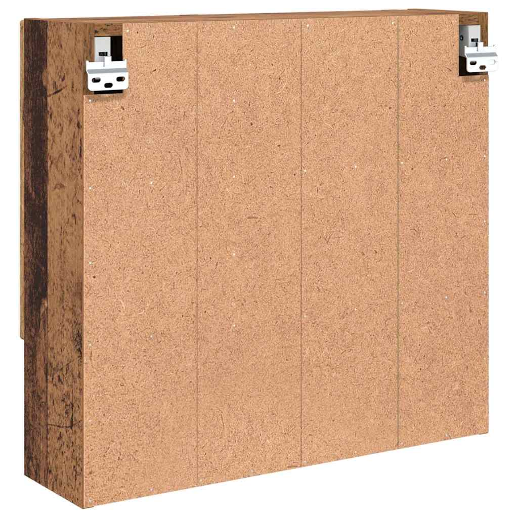 Spiegelschrank mit Regal Altholz 59 x 17 x 55 cm Holzwerkstoff